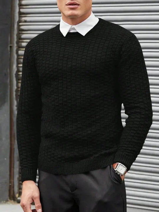 Herrenpullover Modern mit Jacquarddesign für Vielseitige Anlässe 5