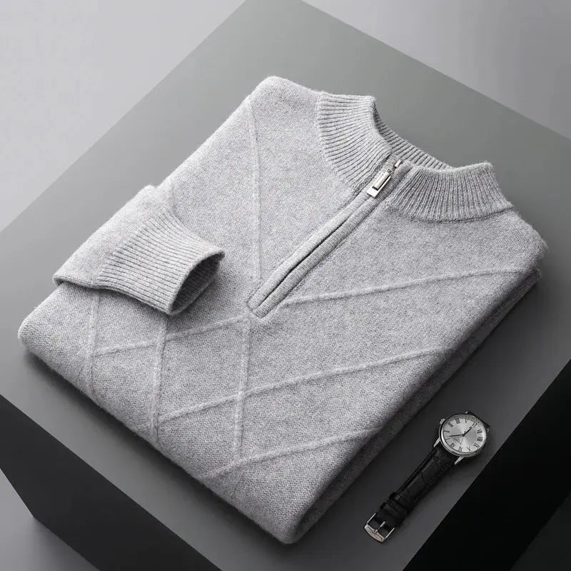 Herrenpullover Strukturierter Stil Modern Casual 2