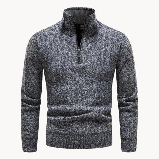 Herrenpullover Viertelpullover mit Reißverschluss und Modernem Design 6