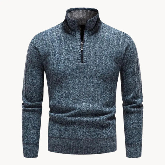 Herrenpullover Viertelpullover mit Reißverschluss und Modernem Design 7