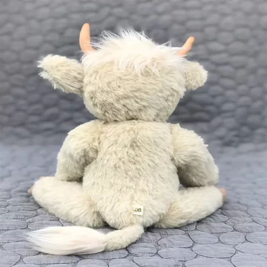 Hochlandrinder Kuscheltier Hamish für Kinder und Erwachsene - Handgefertigtes Plüschtier mit Drahtgebundenen Ohren und Realistischem Geräusch 1