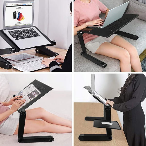 Höhenverstellbarer Laptopständer Mit Abnehmbarem Mauspad Für Ergonomisches Arbeiten 1