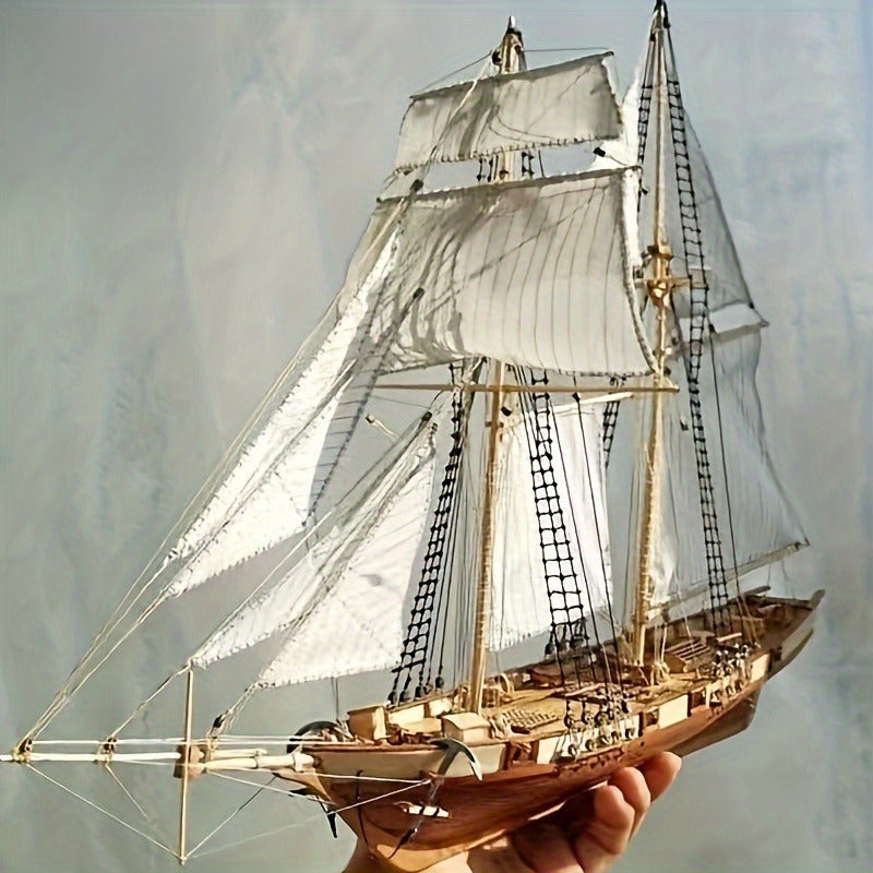 Holzmodell Segelschiff 3D-Puzzle für Bootsliebhaber 1