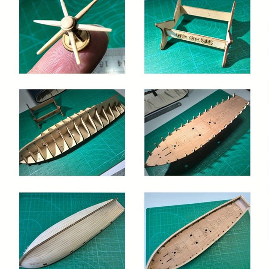 Holzmodell Segelschiff 3D-Puzzle für Bootsliebhaber 4
