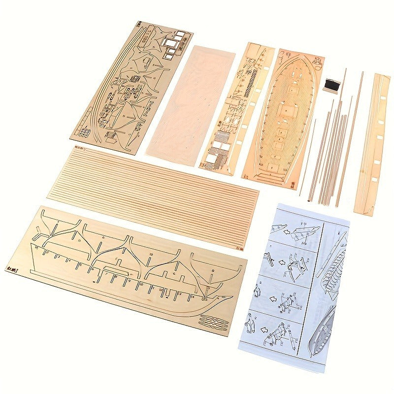 Holzmodell Segelschiff 3D-Puzzle für Bootsliebhaber 6