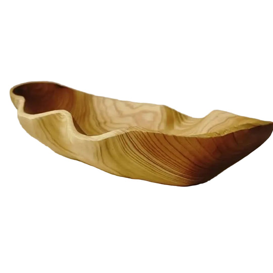 Holztablett mit gewölbtem Design für rustikalen Stil 1