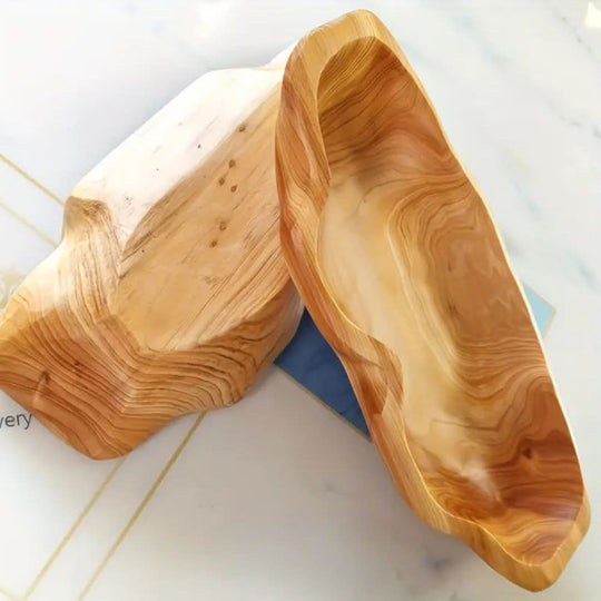 Holztablett mit gewölbtem Design für rustikalen Stil 6