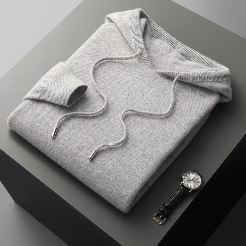 Hoodie aus lockerer Wollmischung 0