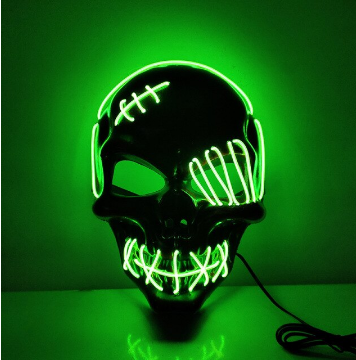 Horror-Maske für Halloween mit Leuchteffekt 2