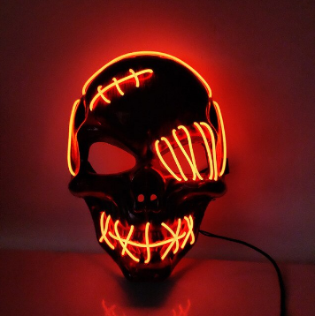 Horror-Maske für Halloween mit Leuchteffekt 7