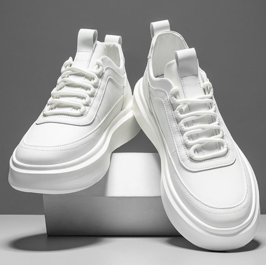 Variant image for Herren Sneakers Trendy Weiß Hochwertiges Material-7