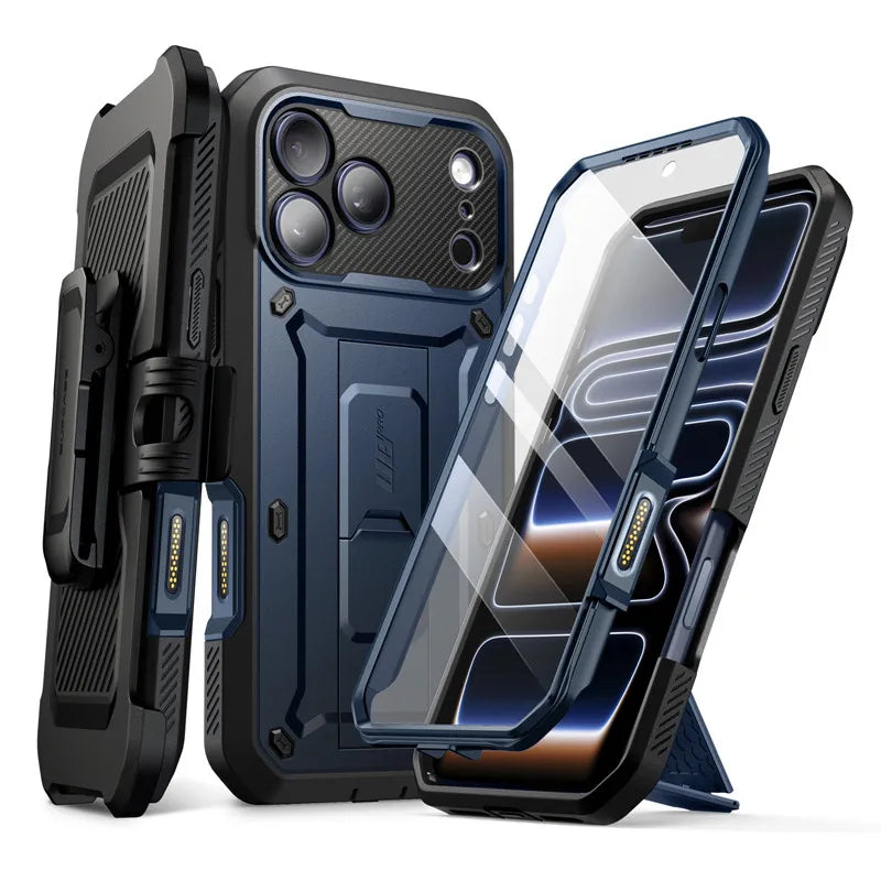 Hülle für iPhone 17 Pro Max Robuste Ganzkörper-Handyhülle mit Displayschutz 9