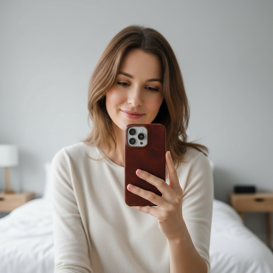 Hülle für iPhone mit Ölwachs-Finish 4