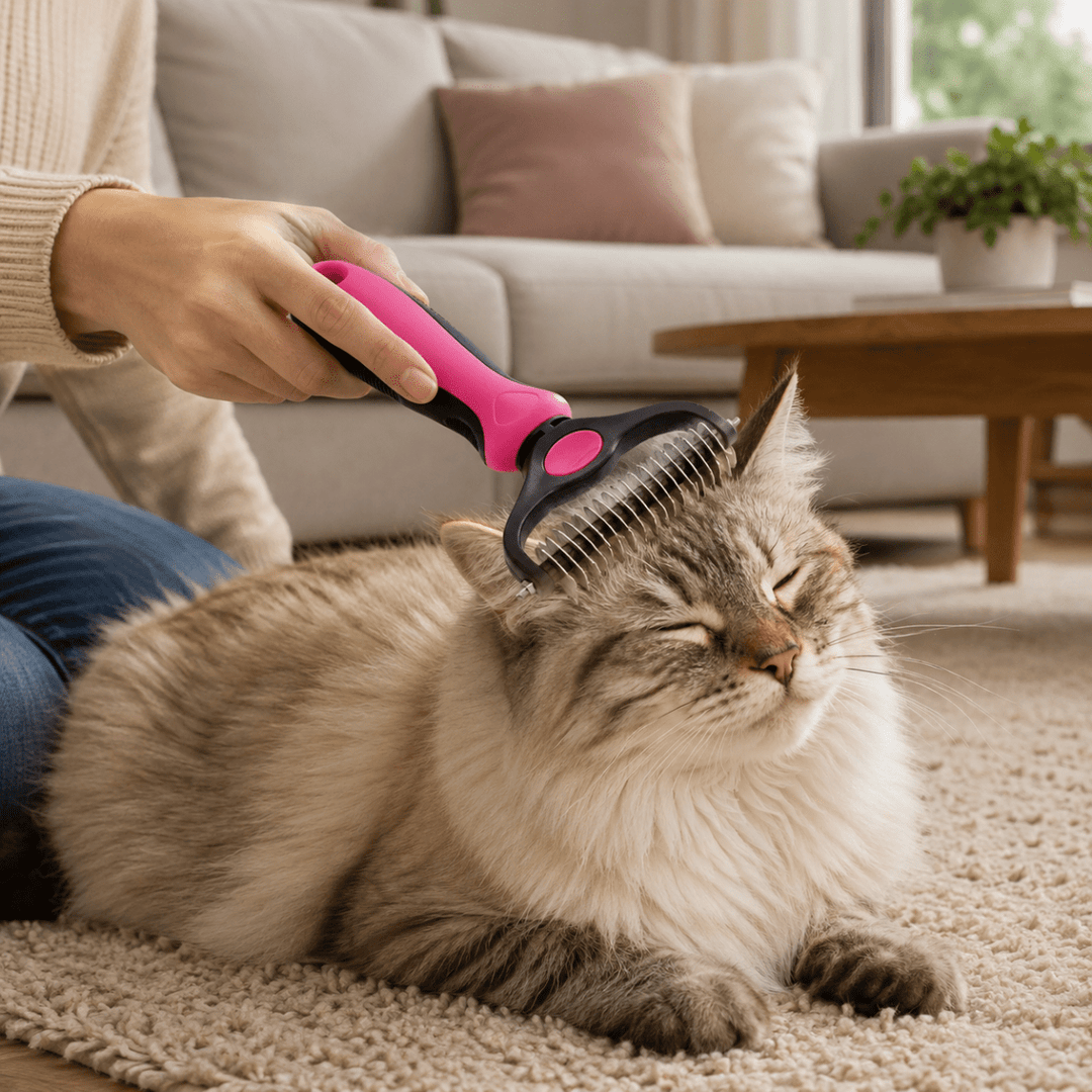 Hunde- und Katzenbürste für sanfte Fellpflege 1