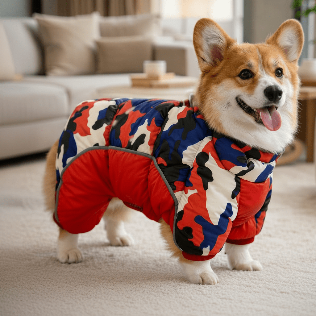 Hunde Winterjacke Wasserdicht mit Reflektierenden Streifen für Kälte und Nässe 0
