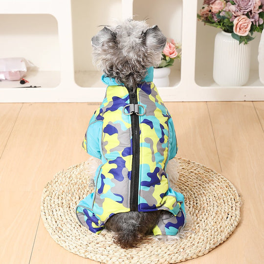 Hunde Winterjacke Wasserdicht mit Reflektierenden Streifen für Kälte und Nässe 1