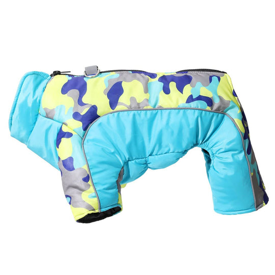 Hunde Winterjacke Wasserdicht mit Reflektierenden Streifen für Kälte und Nässe 11