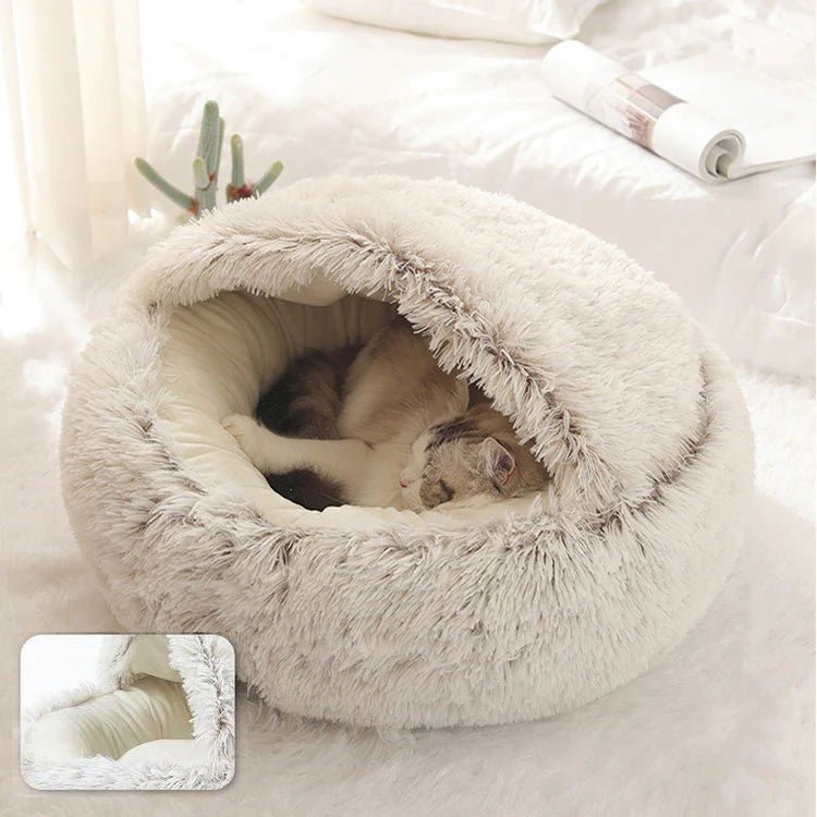Hundebett Nest-Stil für Hunde und Katzen mit Erhöhtem Rand und Rutschfester Unterseite 0
