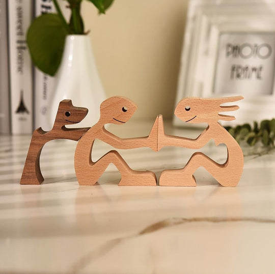 Hundefigur Handgeschnitzt für Hundeliebhaber 3