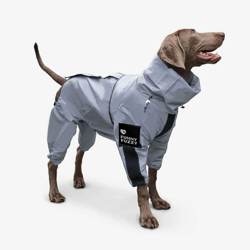 Hundemantel Wasserdicht Reflektierend für Hunde – Regenmantel mit Komfort und Sichtbarkeit 0