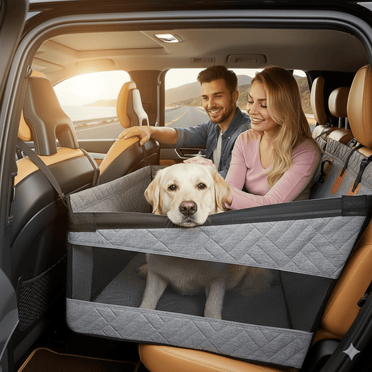 Hundesitz für das Auto mit Memory Foam 0