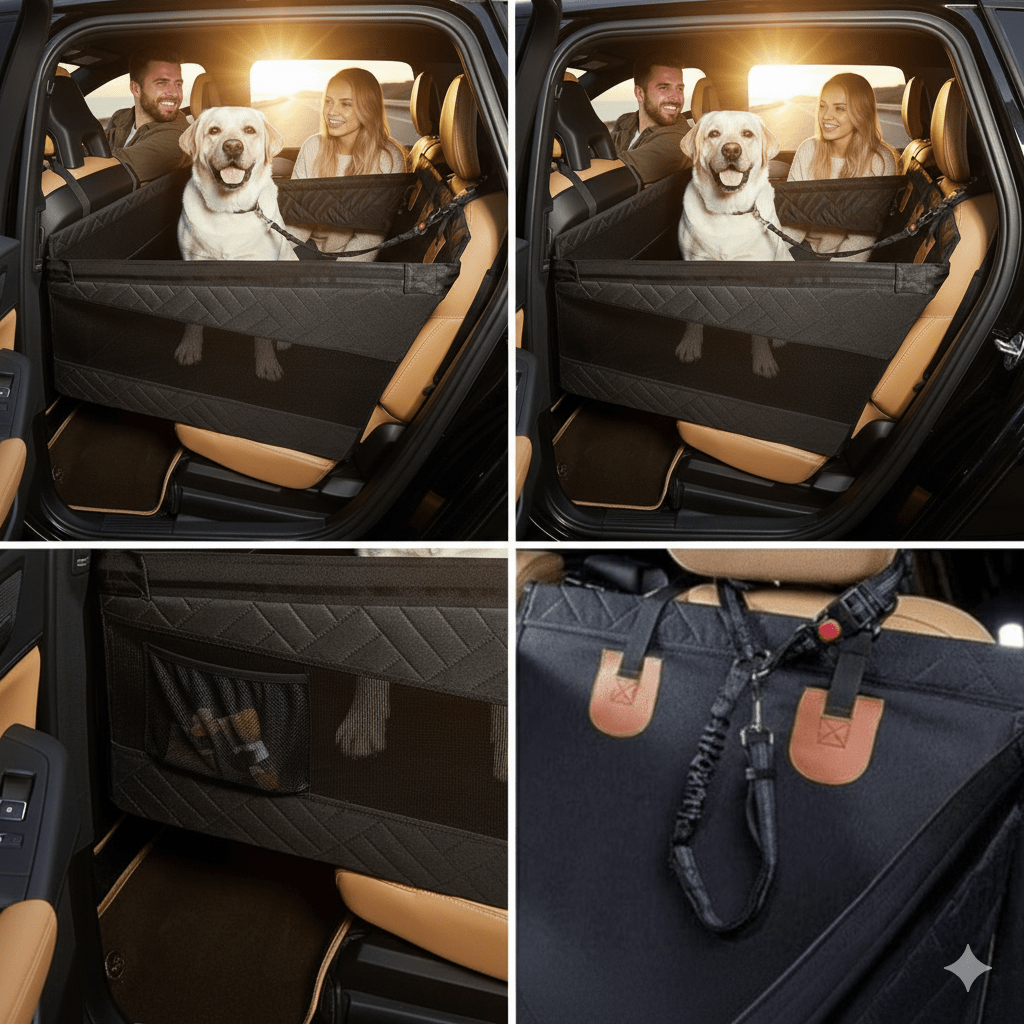Hundesitz für das Auto mit Memory Foam 2