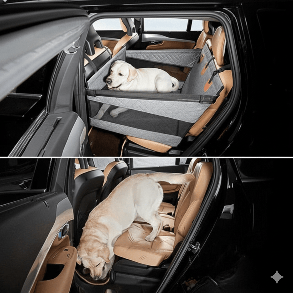 Hundesitz für das Auto mit Memory Foam 3