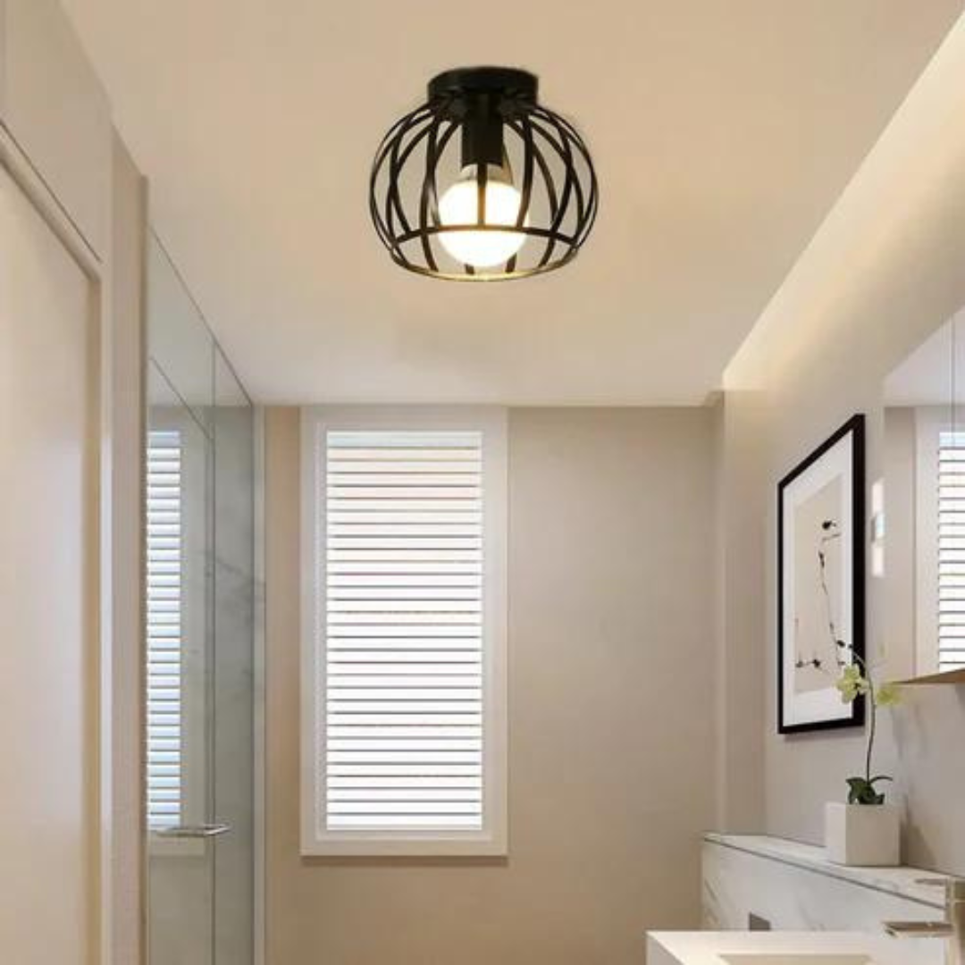 Industrielle Deckenleuchte Offenes Design für Wohnzimmer – LED Deckenlampe mit Exzellenter Lichtverteilung 3