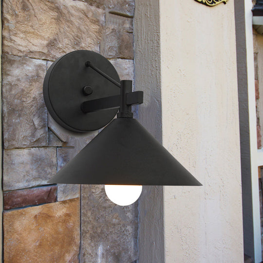 Industrielle Wandlampe Vintage für Außenbereich 1