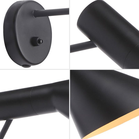 Industrielle Wandleuchte Kegelform 4