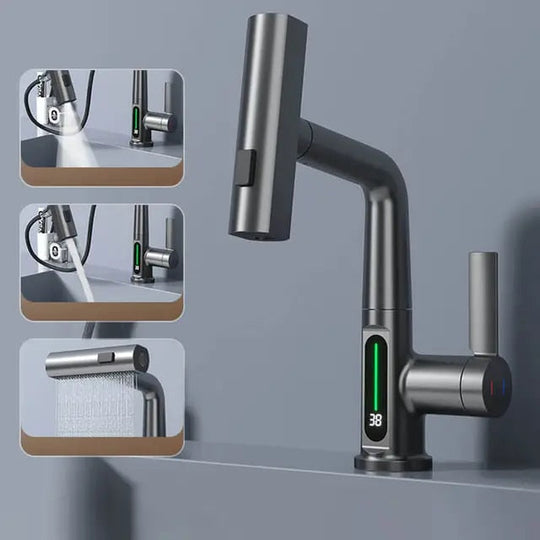 Intelligente Duscharmatur Mit Thermostat Ausziehbar Wasserarmatur Modern 0