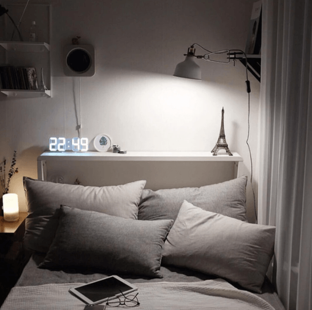 Intelligenter 3D-Digitaluhralarm für modernes Interieur 1
