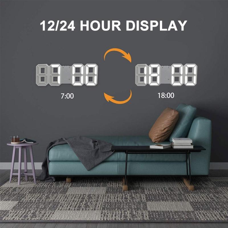 Intelligenter 3D-Digitaluhralarm für modernes Interieur 7