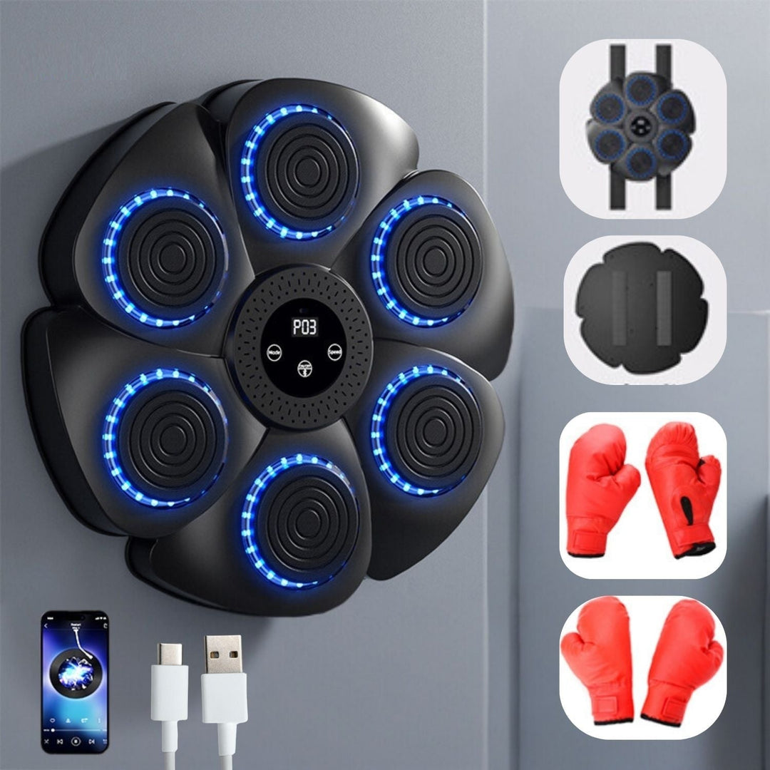 Interaktive Boxmaschine Mit Musik Für Erwachsene Und Kinder - Kompakte PunchTech Smart Boxing Machine 0