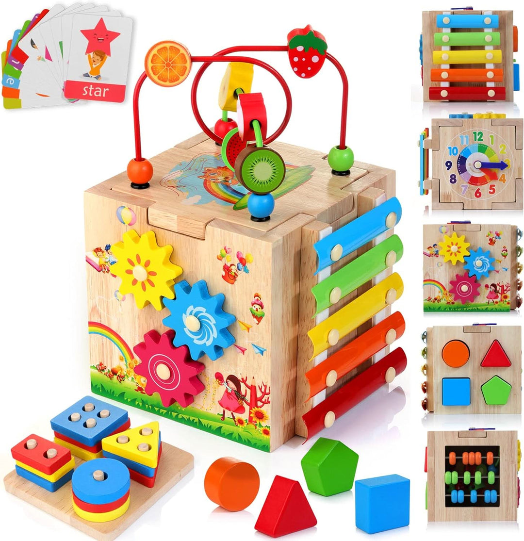 Interaktiver Montessori-Würfel für Kleinkinder 2