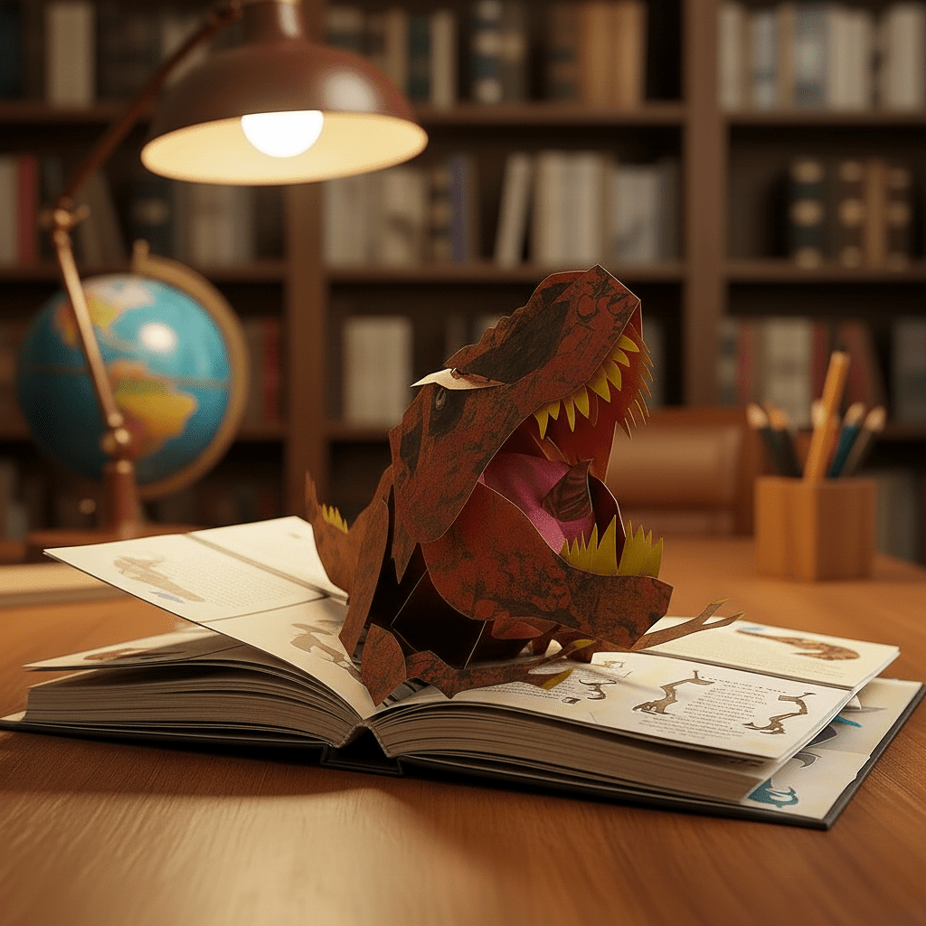 Interaktives 3D-Dinosaurier Entdeckerbuch für Kinder 0