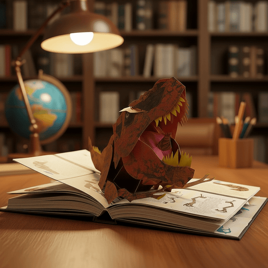 Interaktives 3D-Dinosaurier Entdeckerbuch für Kinder 0