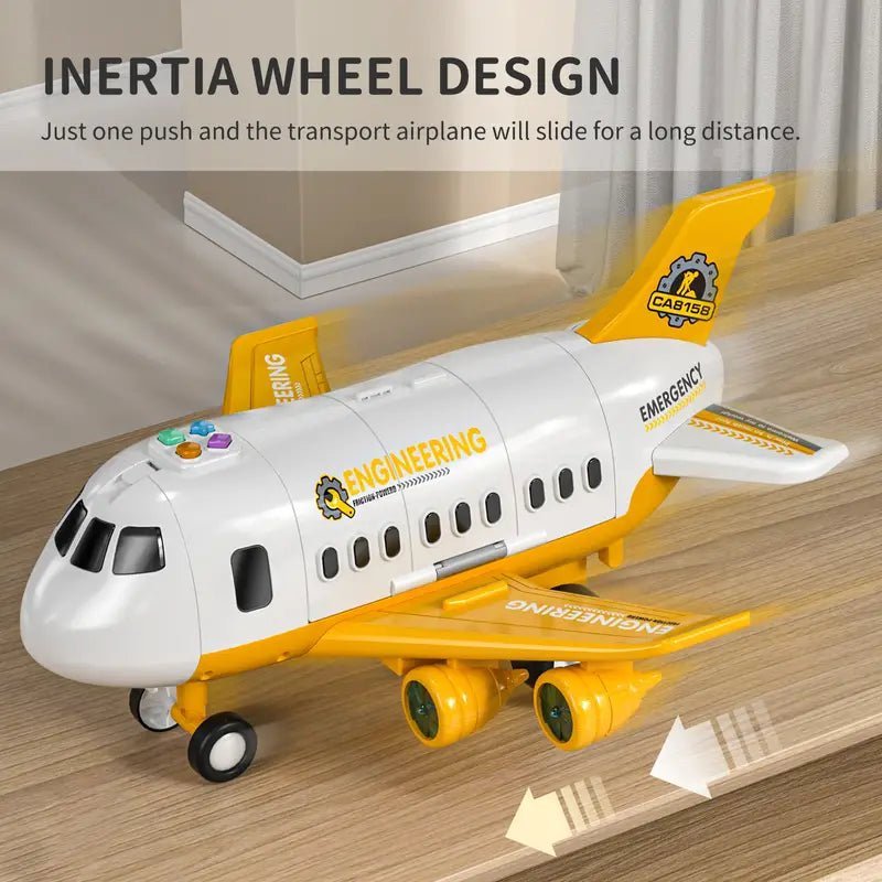 Interaktives Flugzeugspielzeug für Kinder mit blinkenden Lichtern 3