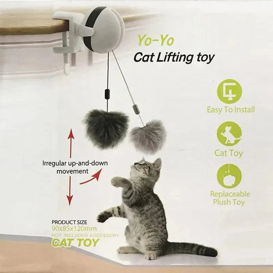 Interaktives Katzenspielzeug YoYo Ball mit Elektrischer Bewegung 1