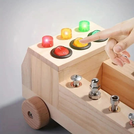 Interaktives Lernspielzeug Für 3 Jährige – Montessori Busy Board Mit LED-Leuchten 3