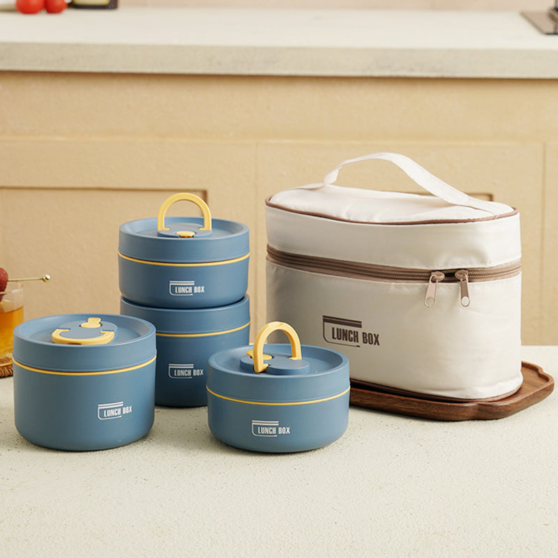 Isolierbox Lunchbox mit Tragetasche für Unterwegs, Thermobox mit Auslaufsicherem Design und Hervorragender Temperaturisolierung 1