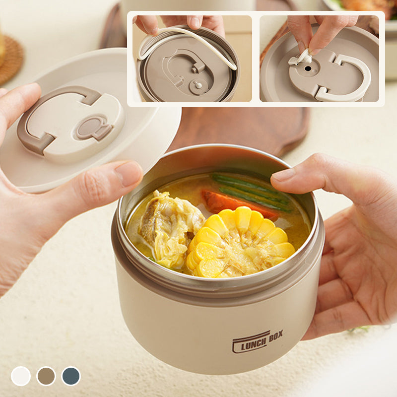 Isolierbox Lunchbox mit Tragetasche für Unterwegs, Thermobox mit Auslaufsicherem Design und Hervorragender Temperaturisolierung 6