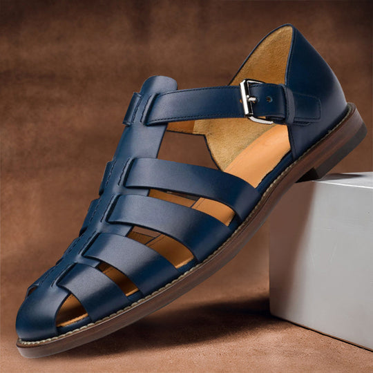 Variant image for Herren Sandalen Leder Komfortabel Stilvoll für Alltag und Freizeit-31