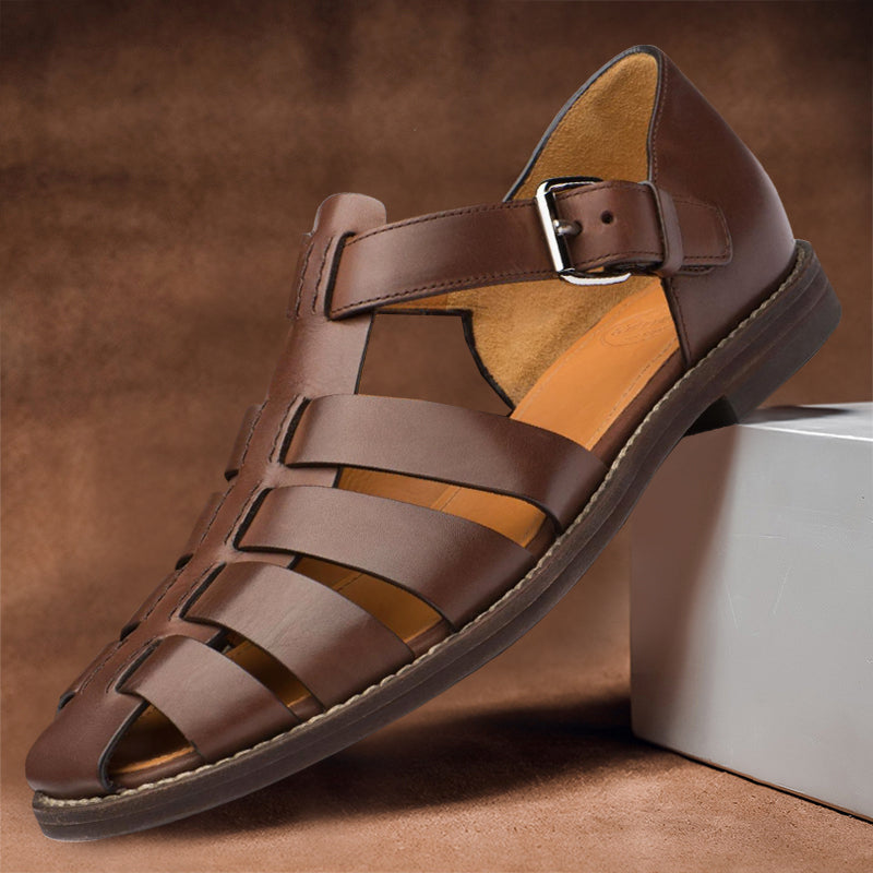 Variant image for Herren Sandalen Leder Komfortabel Stilvoll für Alltag und Freizeit-21