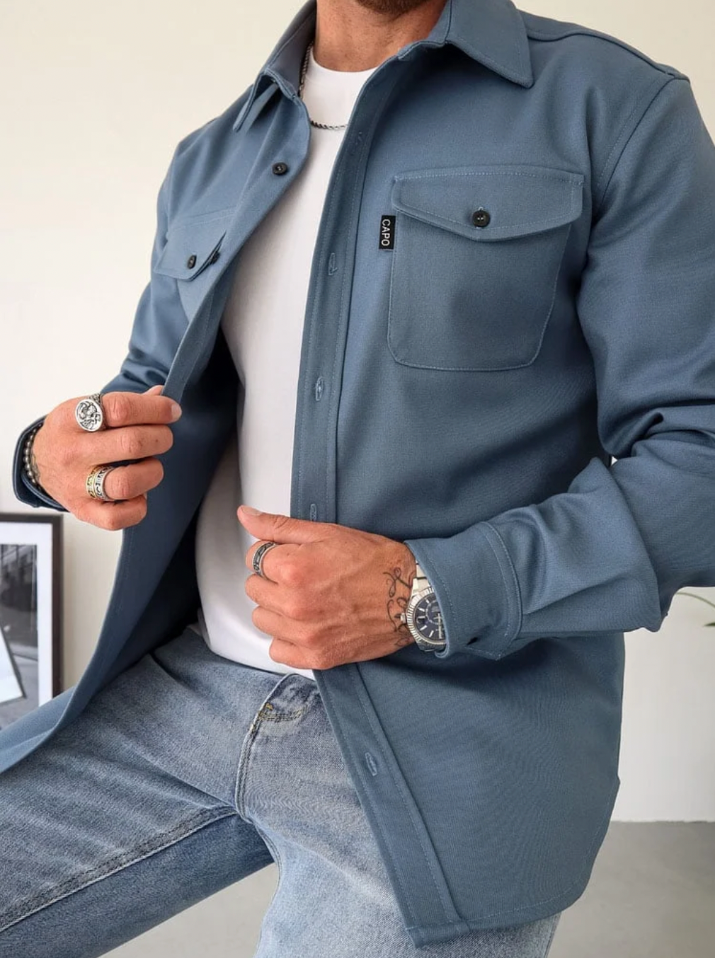 Variant image for Herrenhemd Modern Fit Atmungsaktiv 100% Baumwolle Langarm-7