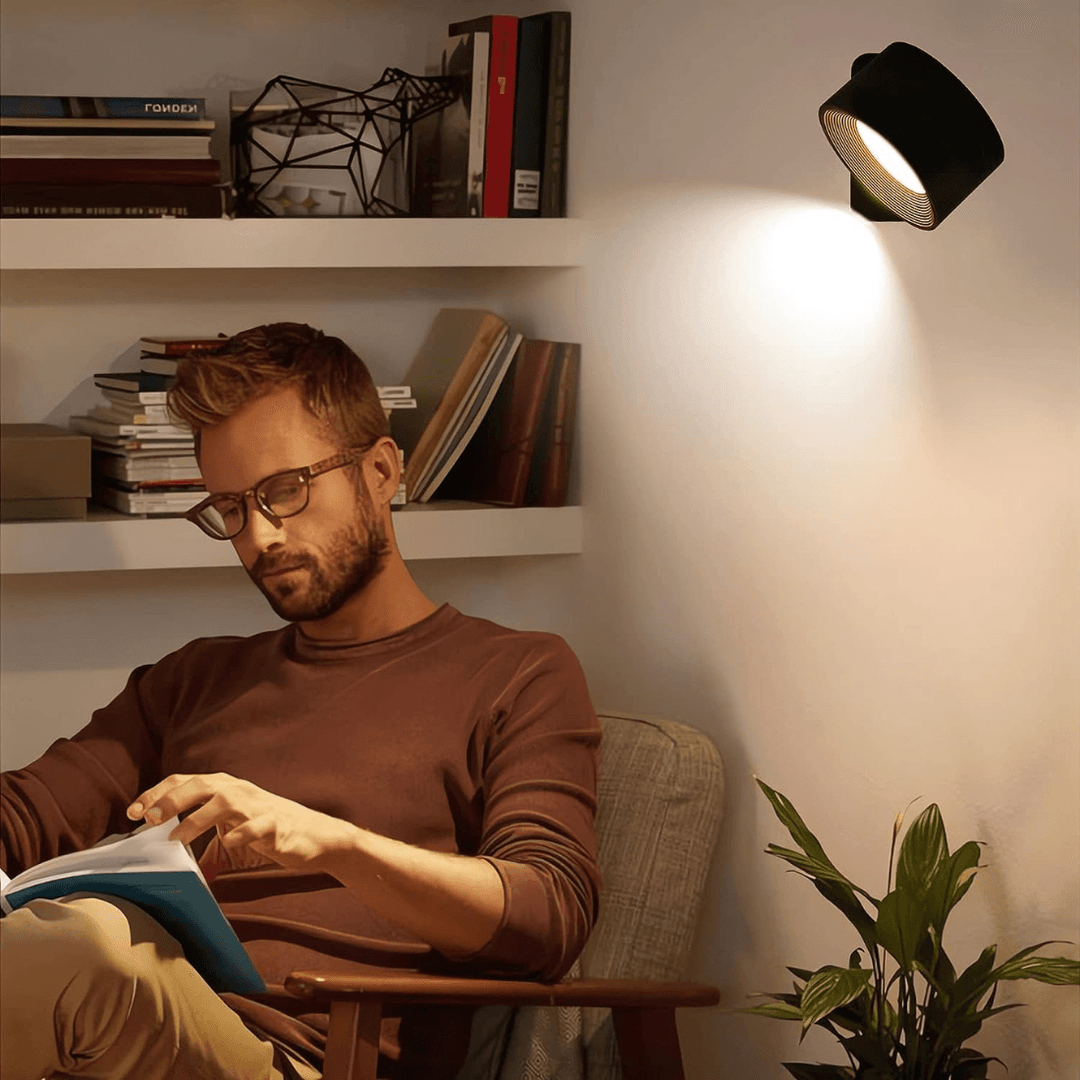 Kabellose LED-Wandleuchte mit 360° Verstellbarkeit 3
