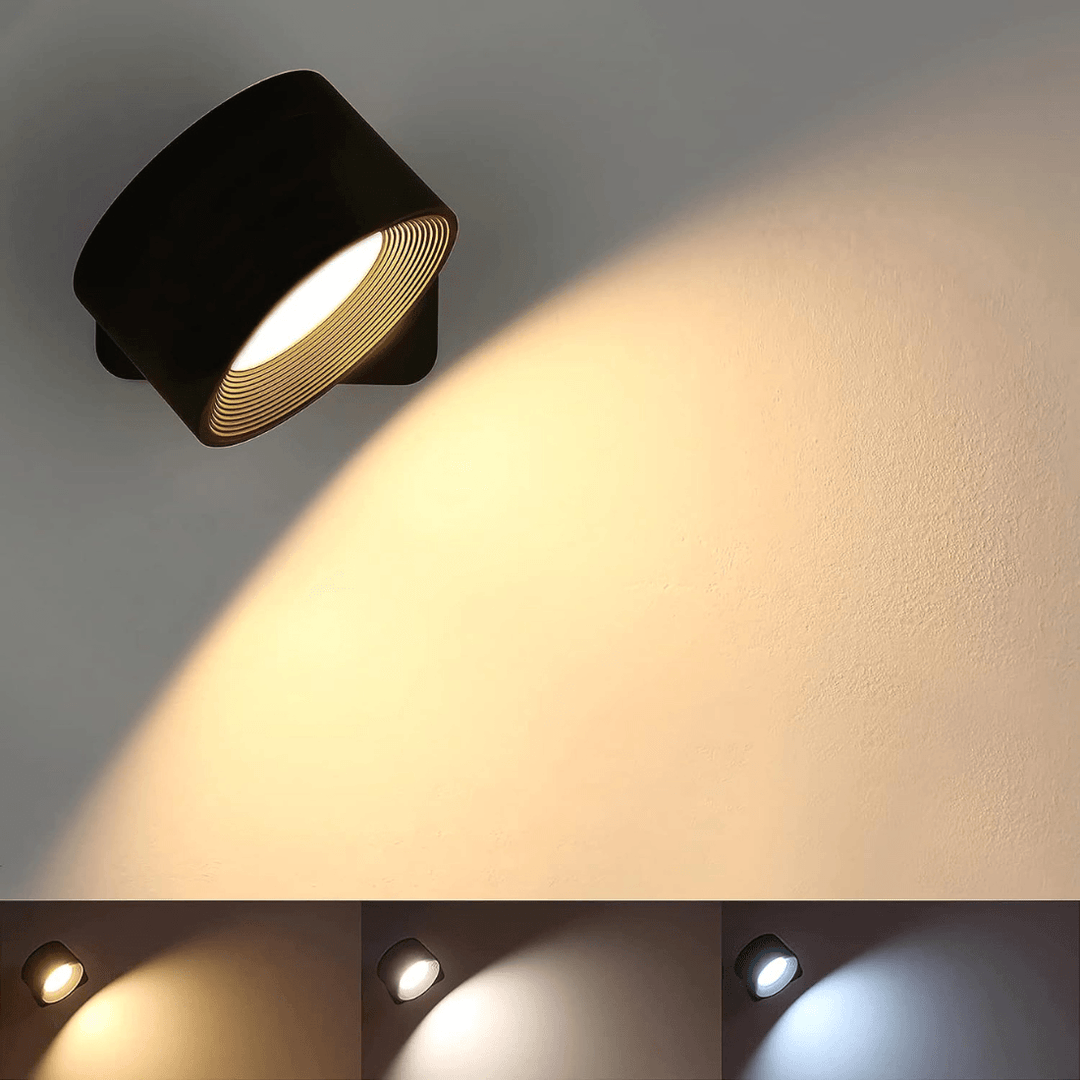 Kabellose LED-Wandleuchte mit 360° Verstellbarkeit 7