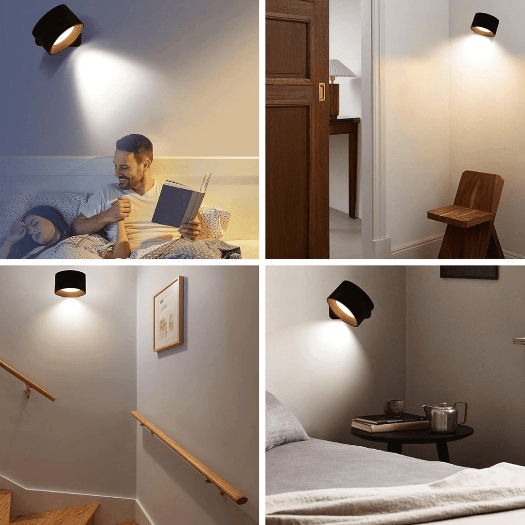 Kabellose LED-Wandleuchte mit 360° Verstellbarkeit 8