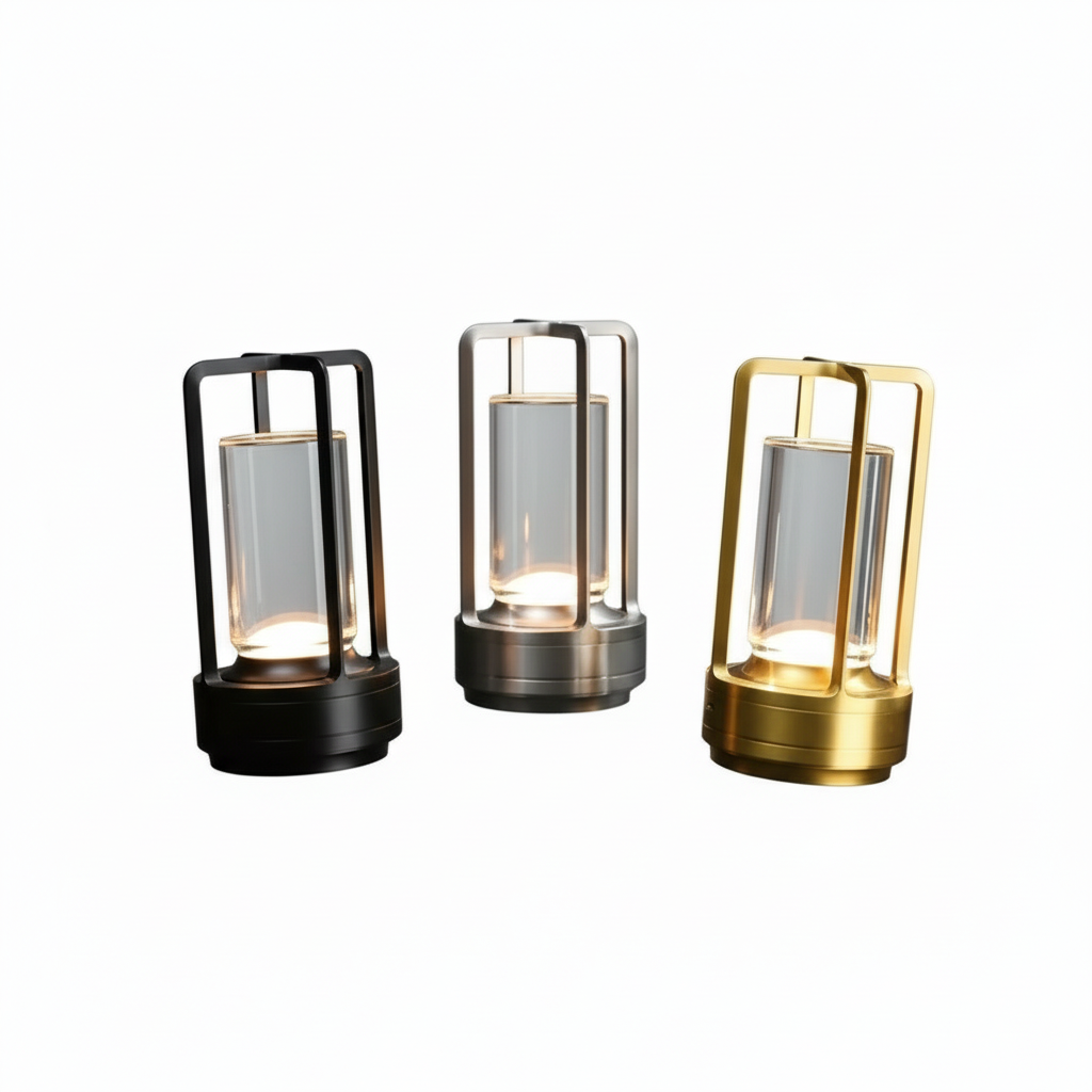 Kabellose LED Tischlampe mit Touch-Sensor im Skandinavischen Design 2