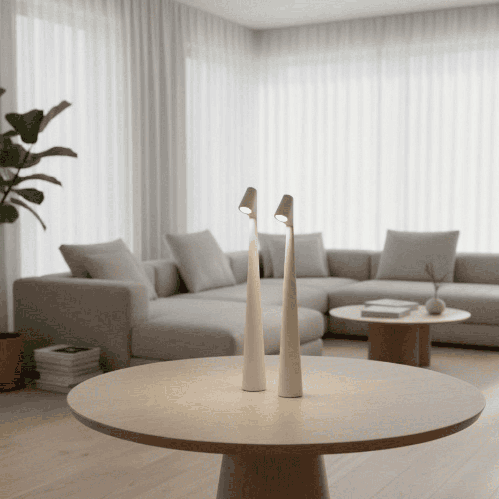 Kabellose Tischlampe mit Akku und Dimmbarer LED-Beleuchtung für Modernes Zuhause 1